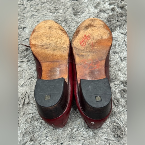 Pierre Cardin Mens Burgundy Leather Brogue Oxford Shoes Size 12M Made In Spain main image 4
